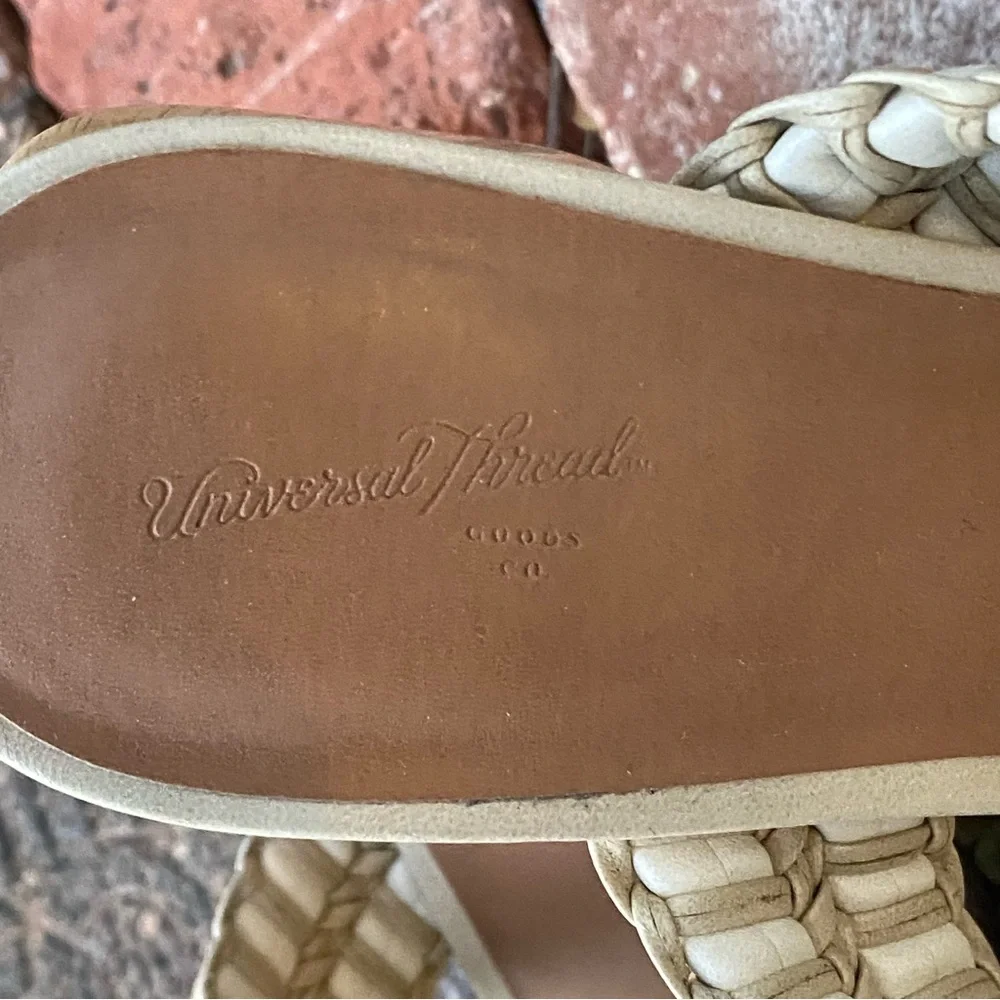 Universal Thread Cream Women's Sandals - Picture 2 of 5